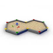 Sandkasten mit 10 Seiten.. Sandkasten mit 10 Seiten..