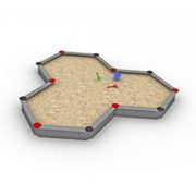 Sandkasten mit 12 Seiten..